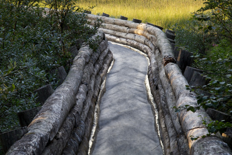 One of the restored timber flumes. Photo: Naturcentrum AB.