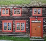 Träbebyggelsen i Røros har fått inspiration från flera håll i Europa.